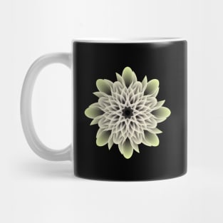 Beautiful White and Yellow Artistic Flower Mug